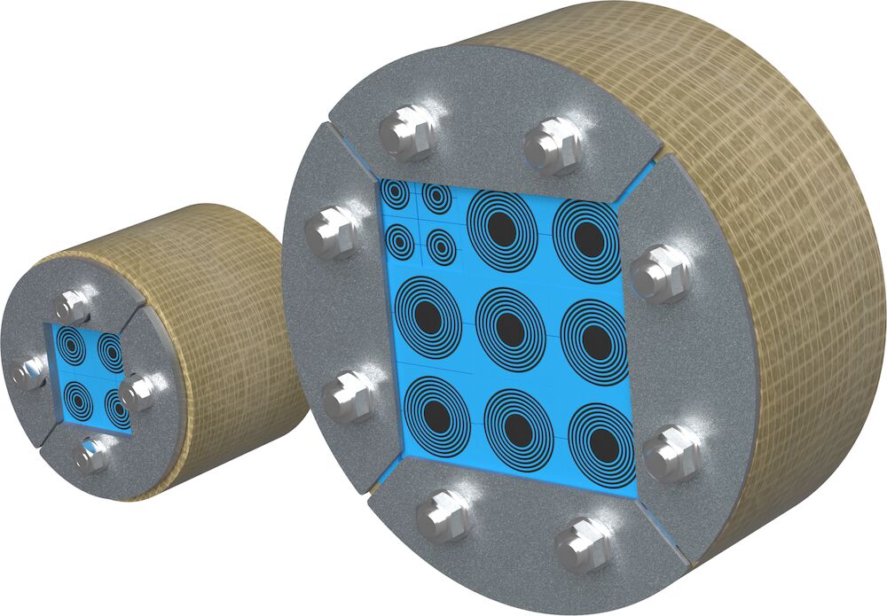 Roxtec R ‑läpivienti ja SL GRP